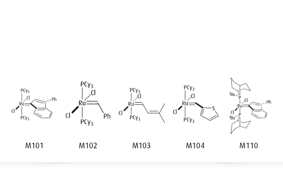 Grubbs Catalyst® M100 Series 1st Generation structural pictures