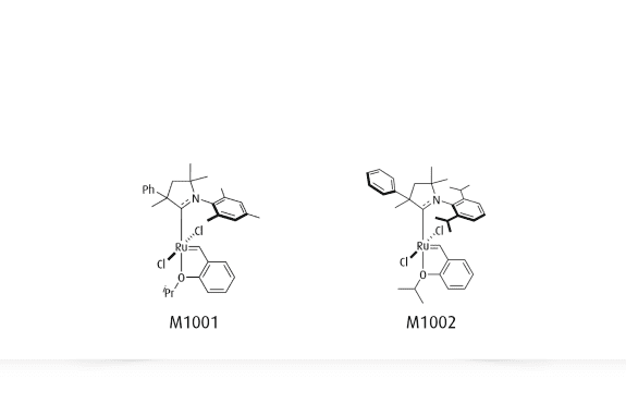 Grubbs Catalyst® M1000 Series CAAC-Coordinated structural pictures